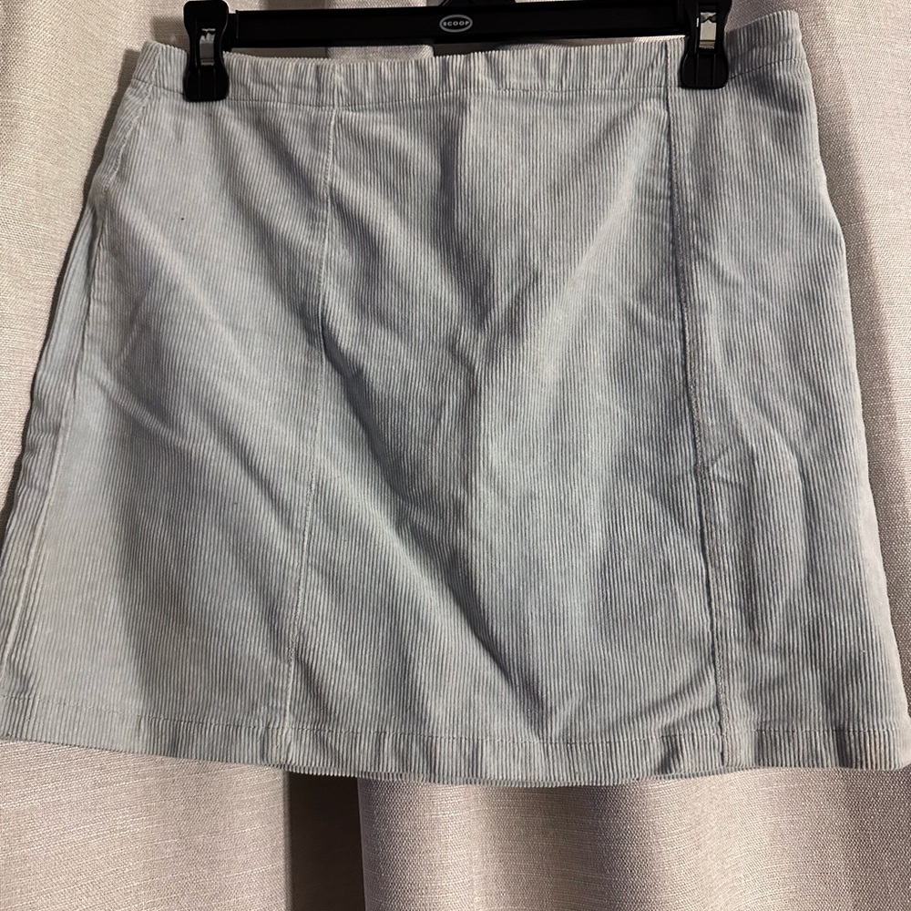 Forever 21 Light Blue Corduroy Mini Skirt